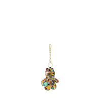 MAGAZINE COLLAGE BEAR KEYCHAIN