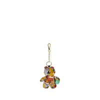 MAGAZINE COLLAGE BEAR KEYCHAIN