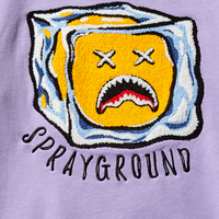 SG CHENILLE SMILEY CREW NECK PULLOVER PURPLE - spraygroundgcc