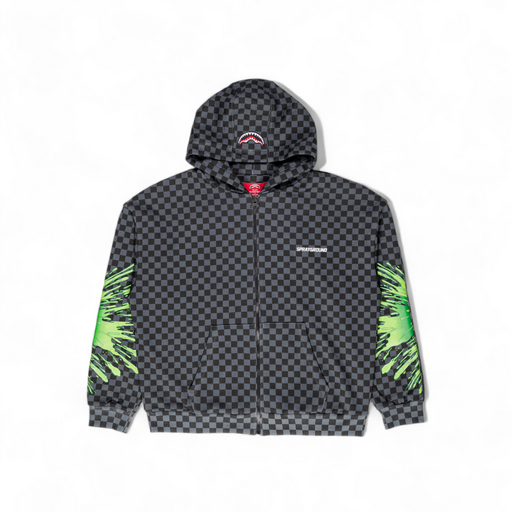 SPLATTER BUNNY OVER FULL ZIP HOODIES