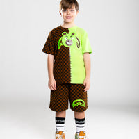 MONEY BEAR SPLIT REGULAR T-SHIRT