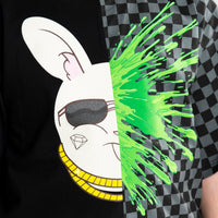 SPLATTER BUNNY SPLIT OVER T- SHIRT