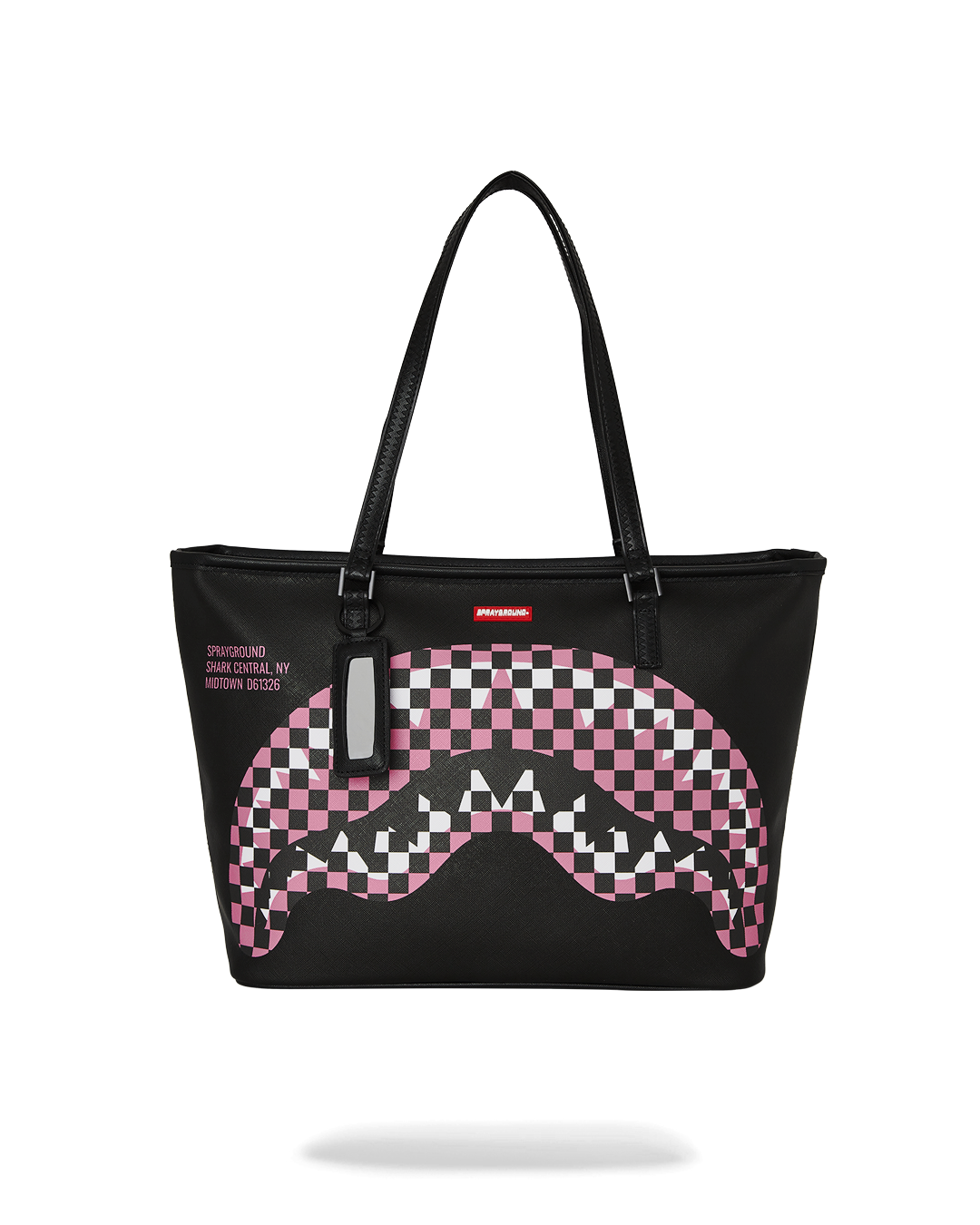 SHARK CENTRAL BREAKUP CHECK SORBET GREY TOTE