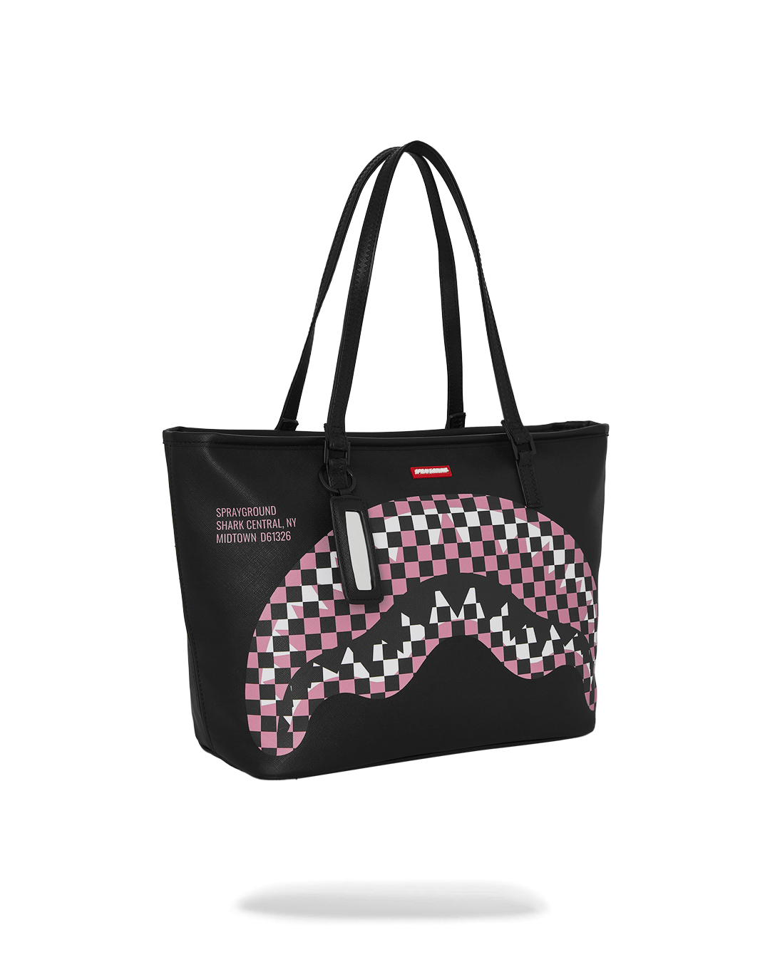 SHARK CENTRAL BREAKUP CHECK SORBET GREY TOTE