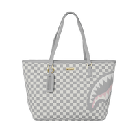 KNIT SHARKS IN PARIS IN CREAM TOTE