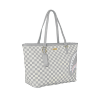 KNIT SHARKS IN PARIS IN CREAM TOTE