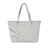 KNIT SHARKS IN PARIS IN CREAM TOTE