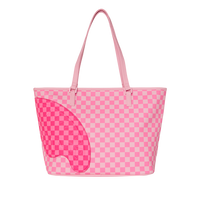 PINK SHARKS IN PARIS PATCH TOTE