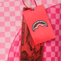 PINK SHARKS IN PARIS PATCH TOTE