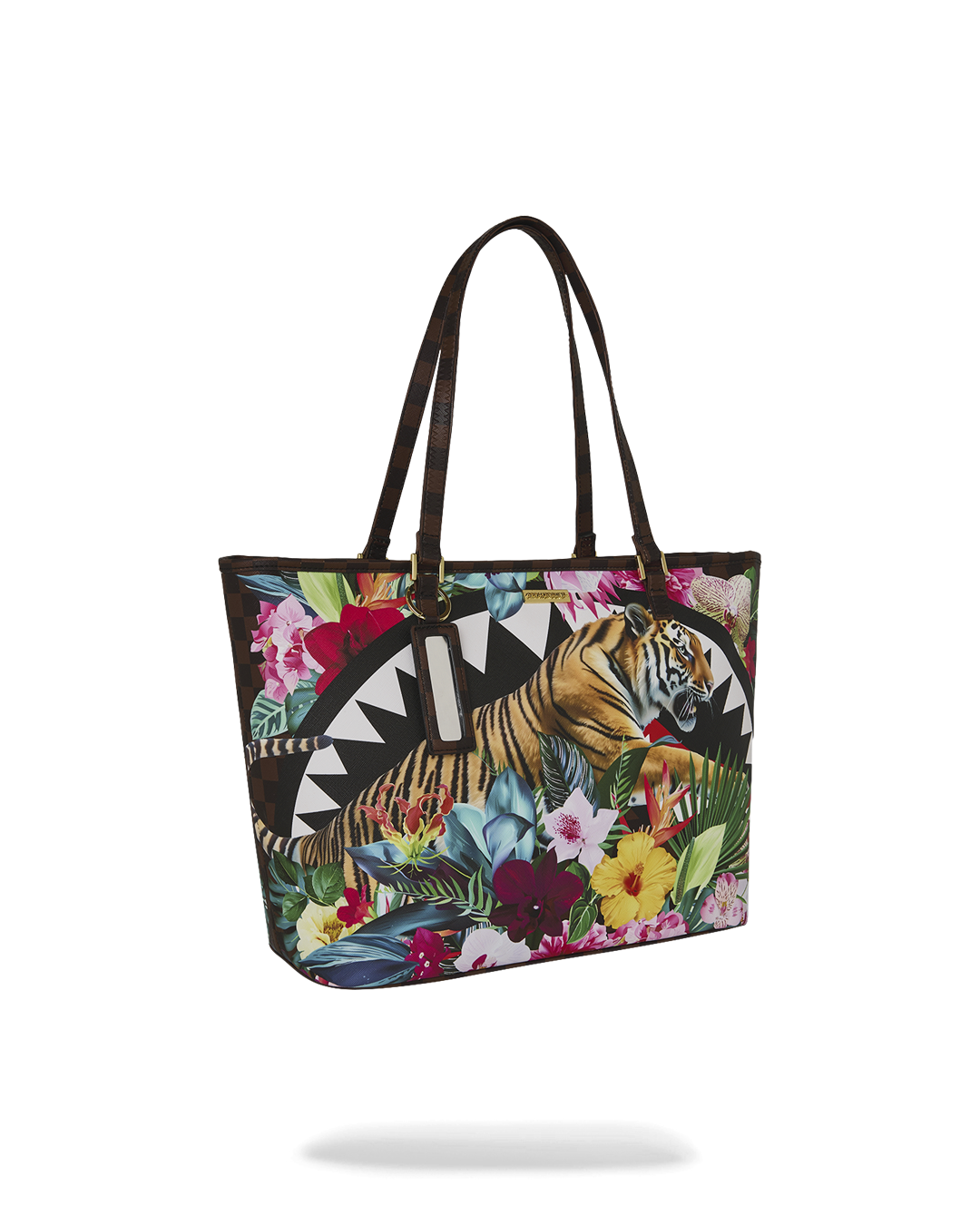 SIP FLOWERING JUNGLE SHARK TOTE