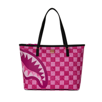 AI PINK CHECK DLX TOTE