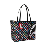 CRAZY CHECK TOTE