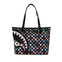 CRAZY CHECK TOTE