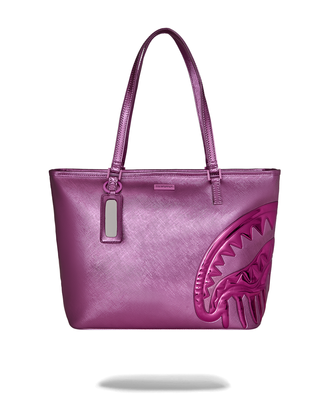 METALLIC PINK DRIP TOTE