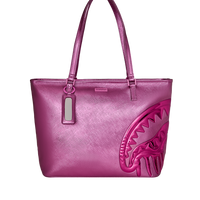 METALLIC PINK DRIP TOTE