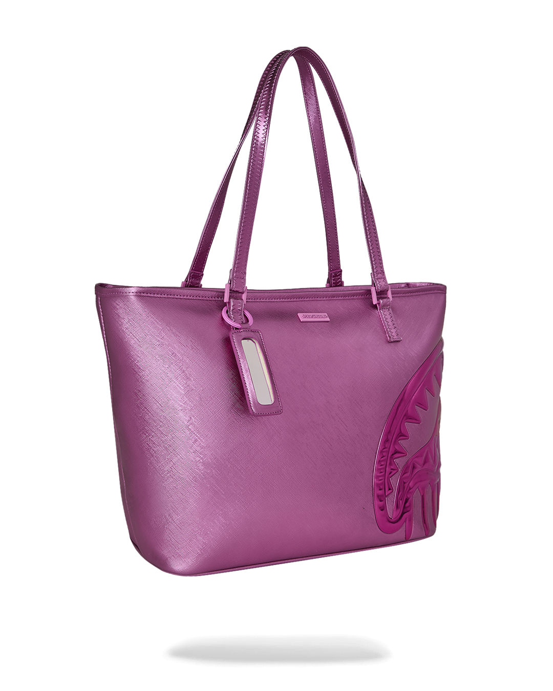 METALLIC PINK DRIP TOTE