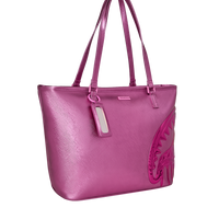 METALLIC PINK DRIP TOTE