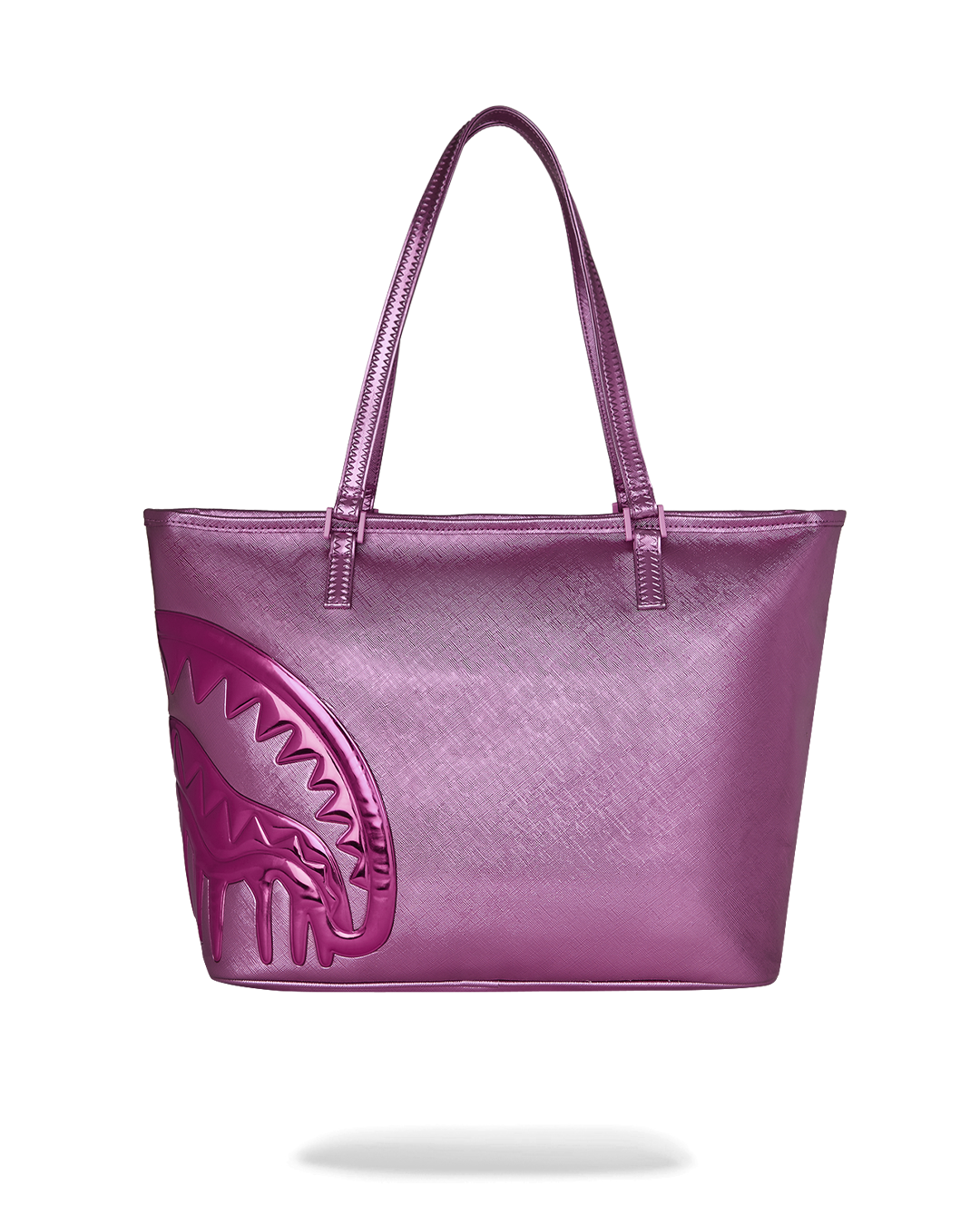 METALLIC PINK DRIP TOTE