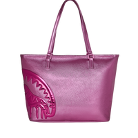 METALLIC PINK DRIP TOTE