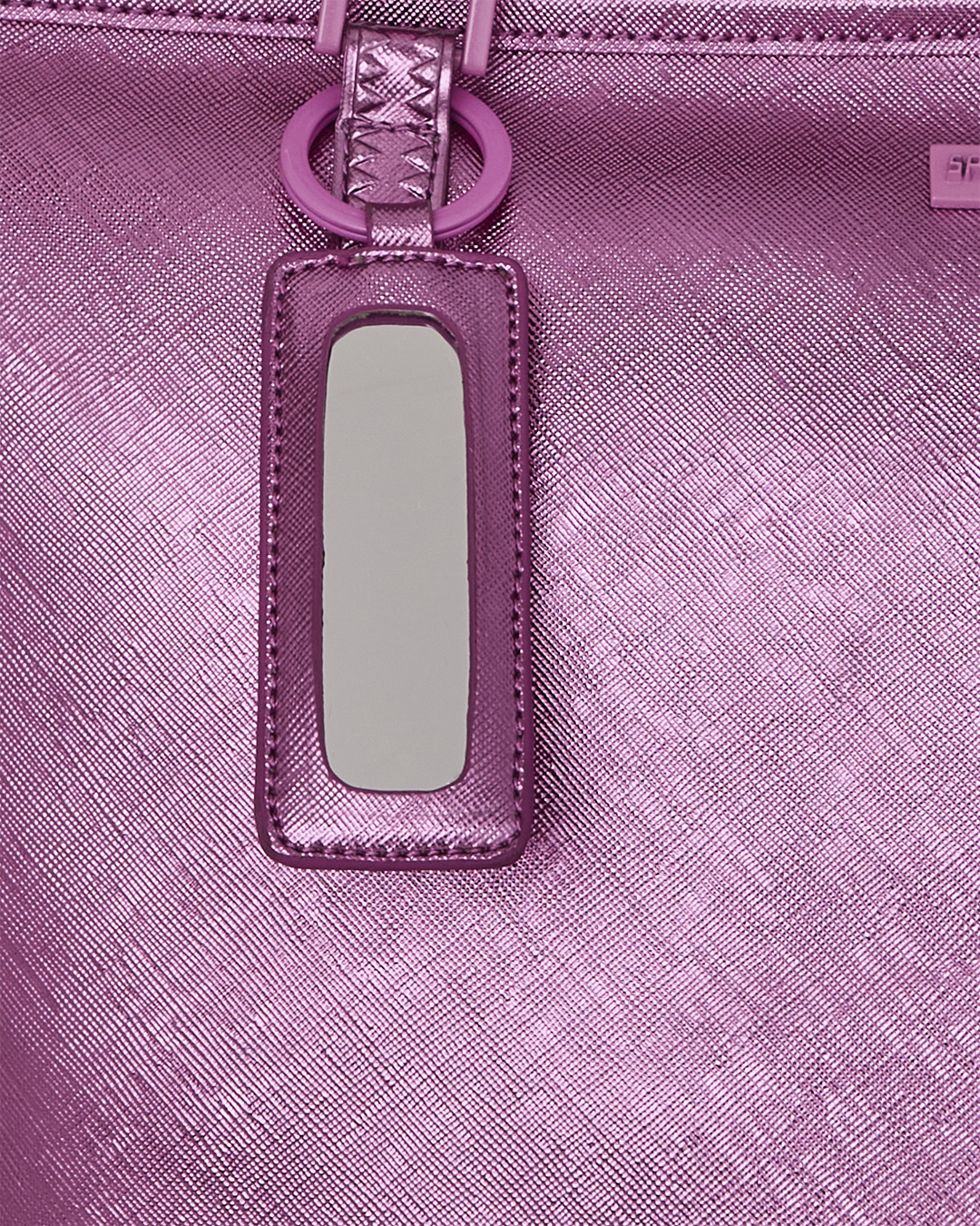 METALLIC PINK DRIP TOTE
