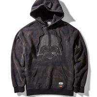 STAR WARS DARTH VADER RHINESTONE HEAD HOODIE BLACK - spraygroundgcc