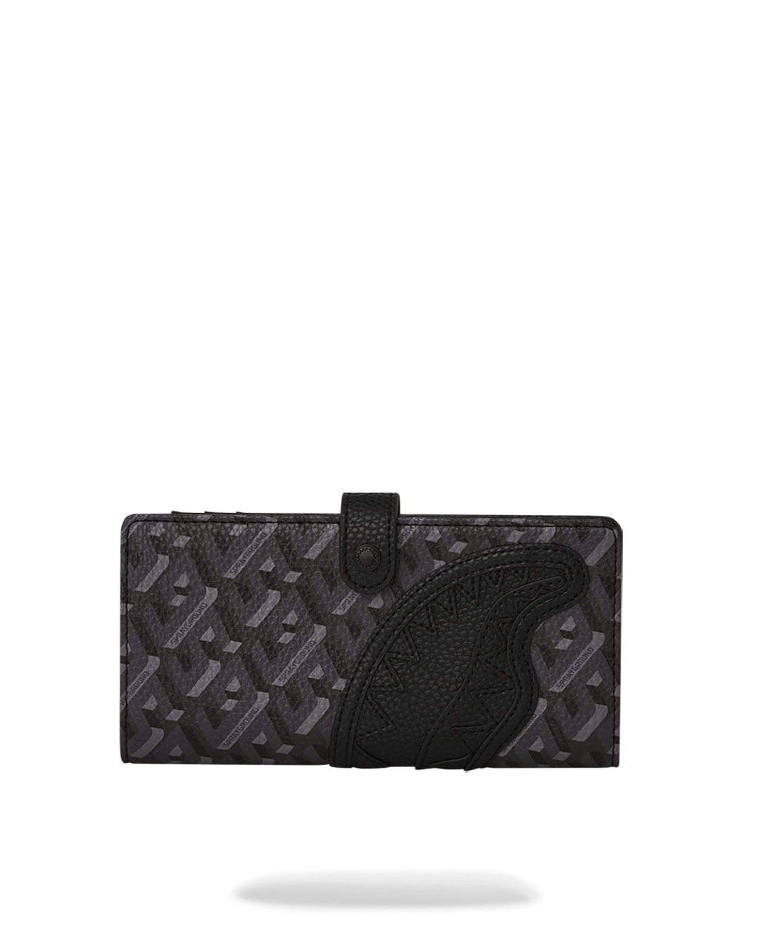 SG3D BLACKOUT LONG SINGLE FOLD WALLET - spraygroundgcc