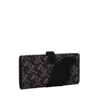 SG3D BLACKOUT LONG SINGLE FOLD WALLET - spraygroundgcc