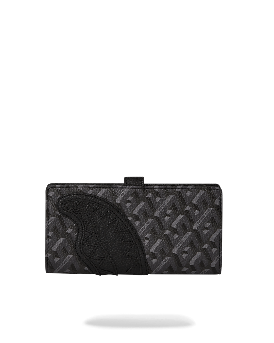 SG3D BLACKOUT LONG SINGLE FOLD WALLET - spraygroundgcc