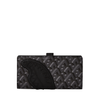 SG3D BLACKOUT LONG SINGLE FOLD WALLET - spraygroundgcc