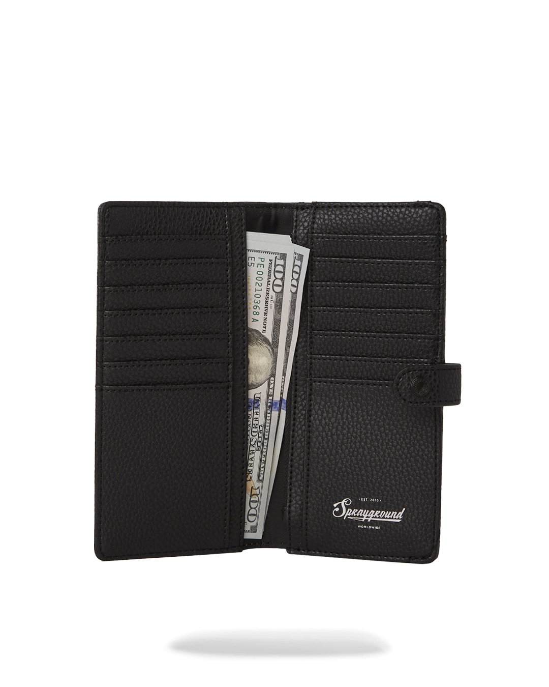 SG3D BLACKOUT LONG SINGLE FOLD WALLET - spraygroundgcc