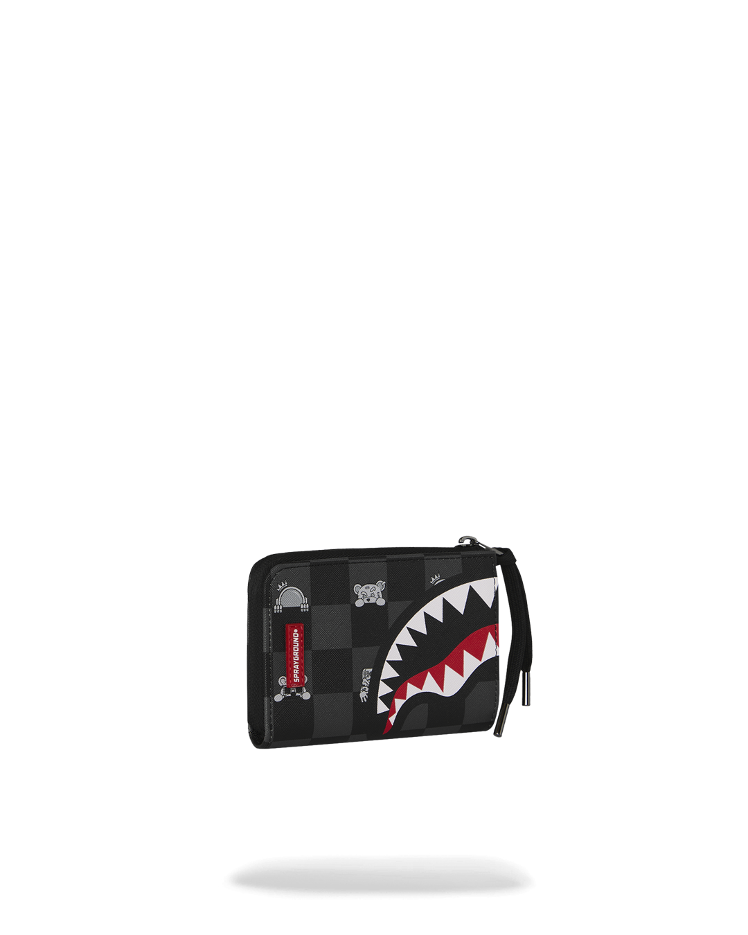 GRAY PEEKING CHARACTER CHECK WALLET