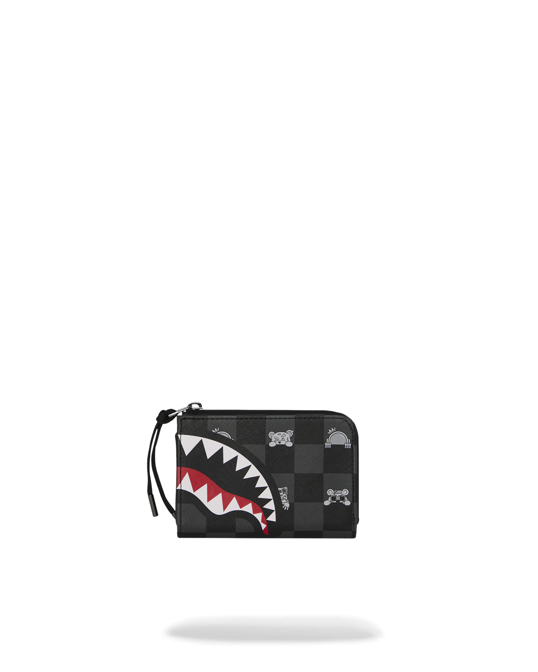 GRAY PEEKING CHARACTER CHECK WALLET