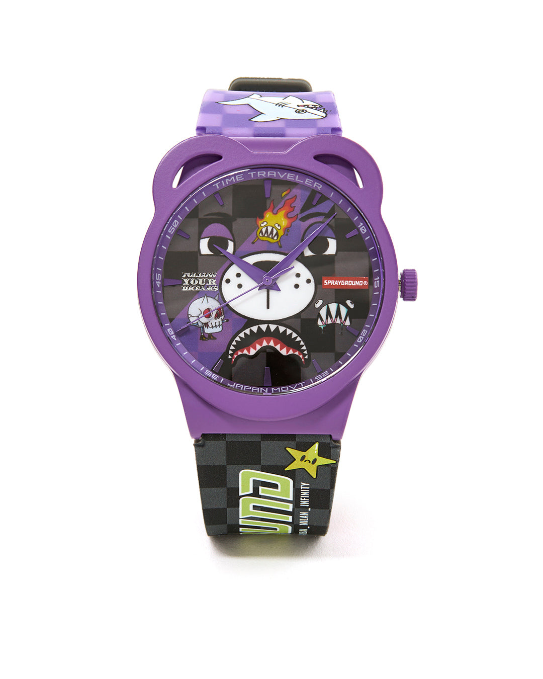 SPRAYGROUND WTF PURPLE WATCH