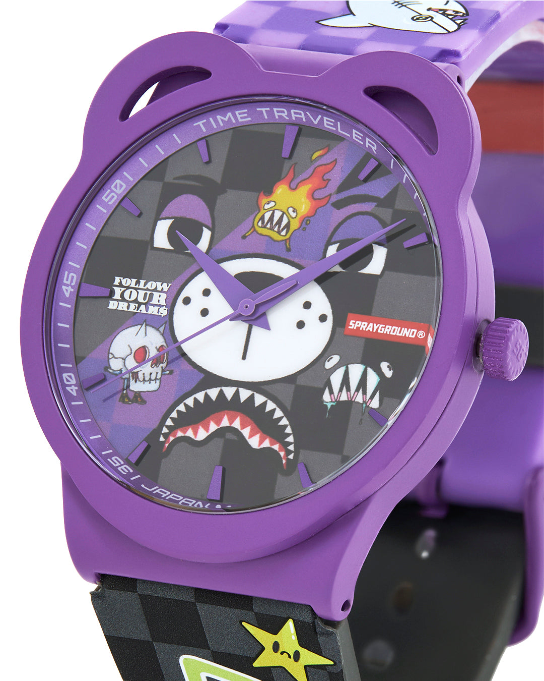 SPRAYGROUND WTF PURPLE WATCH