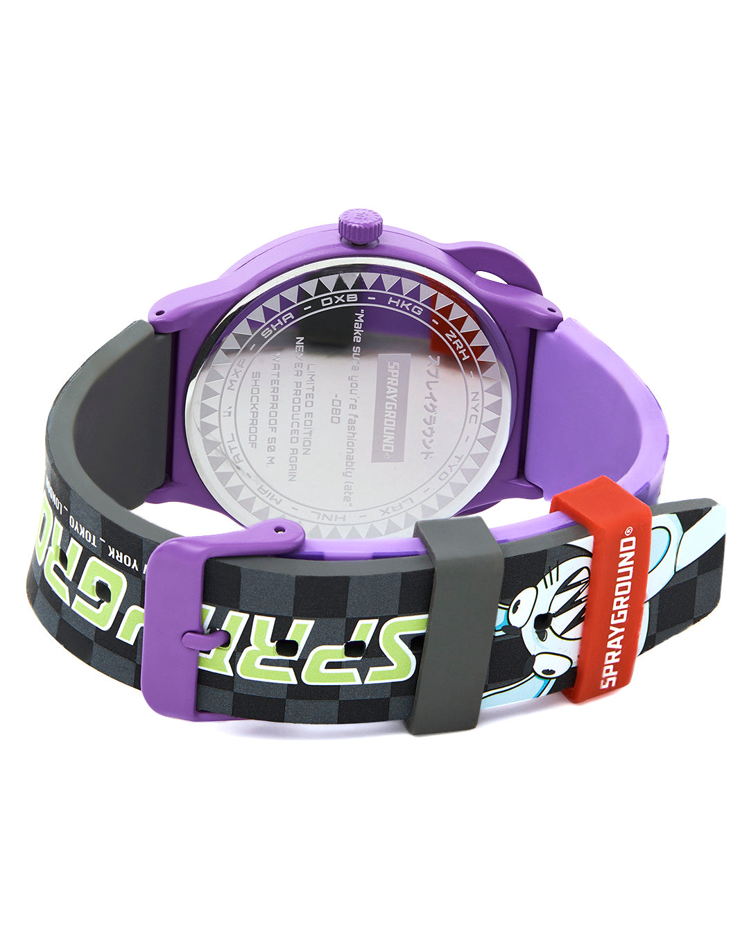SPRAYGROUND WTF PURPLE WATCH