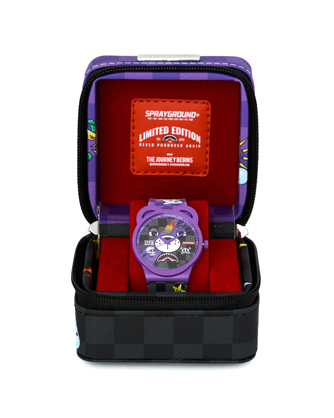 SPRAYGROUND WTF PURPLE WATCH