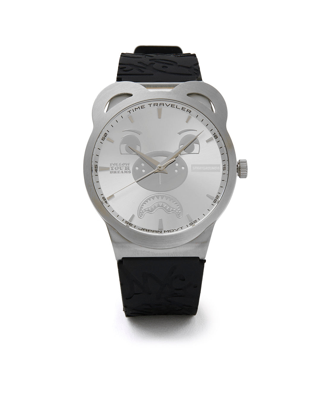 SPRAYGROUND SILVER GRAFF EMBOSS WATCH