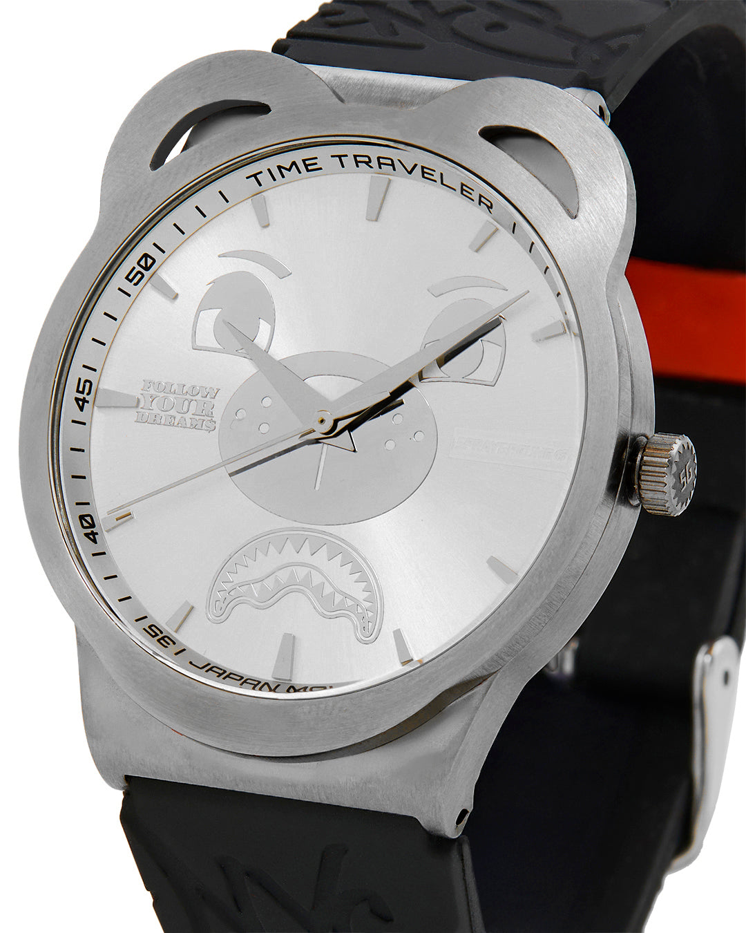 SPRAYGROUND SILVER GRAFF EMBOSS WATCH