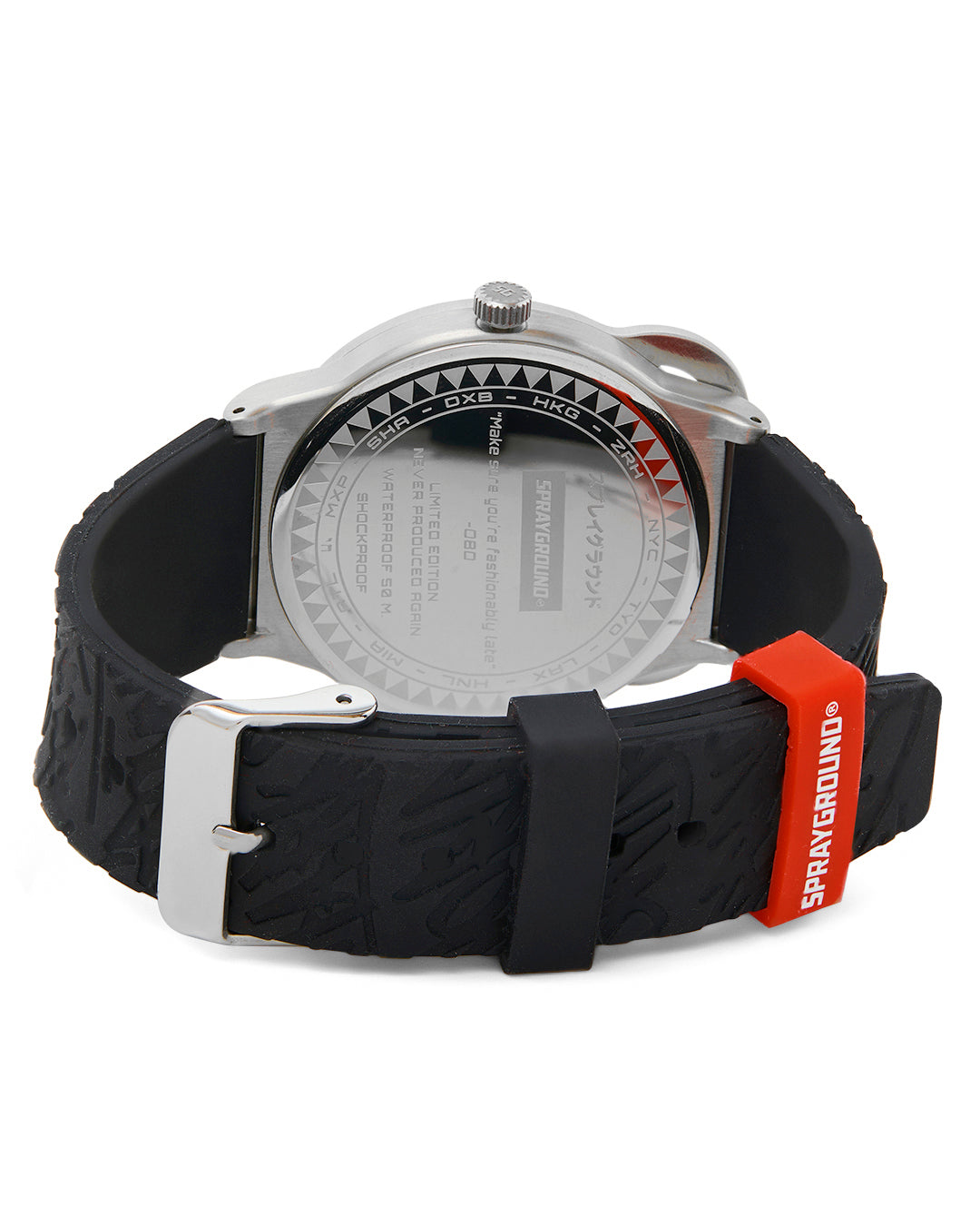 SPRAYGROUND SILVER GRAFF EMBOSS WATCH