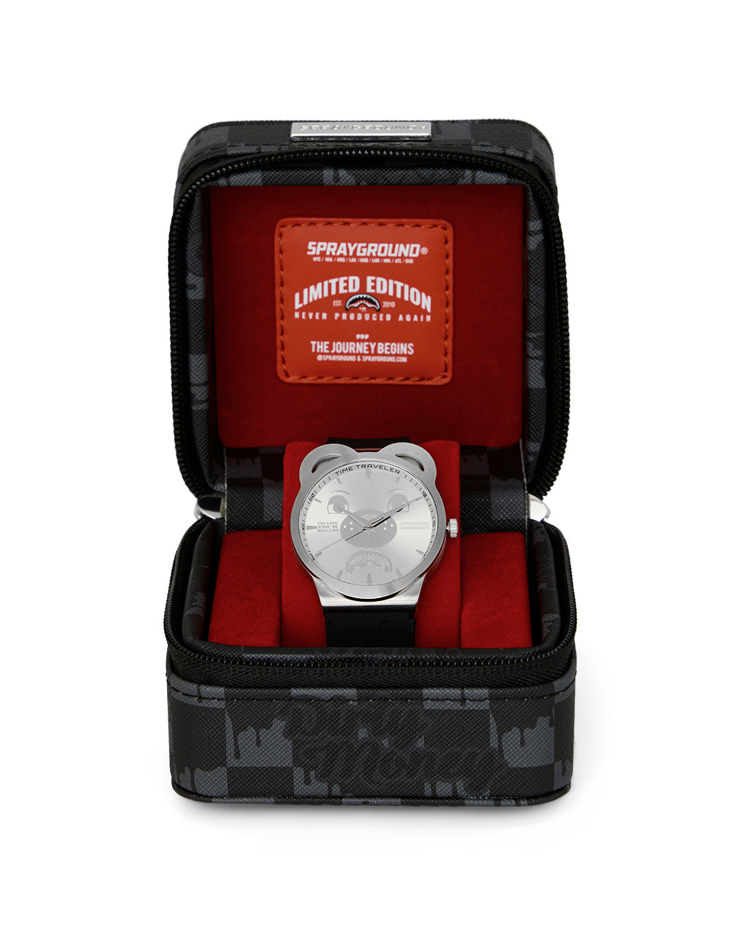 SPRAYGROUND SILVER GRAFF EMBOSS WATCH