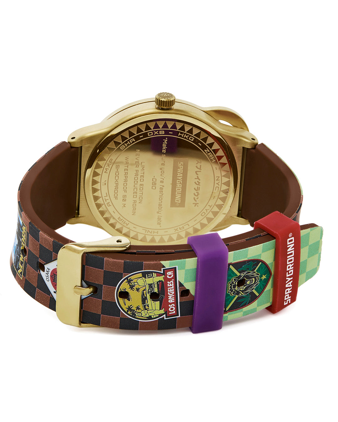 SPRAYGROUND GOLD GLOBAL MOGUL WATCH
