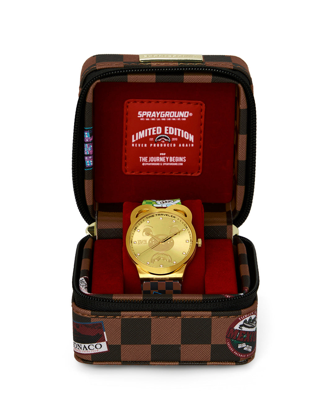 SPRAYGROUND GOLD GLOBAL MOGUL WATCH